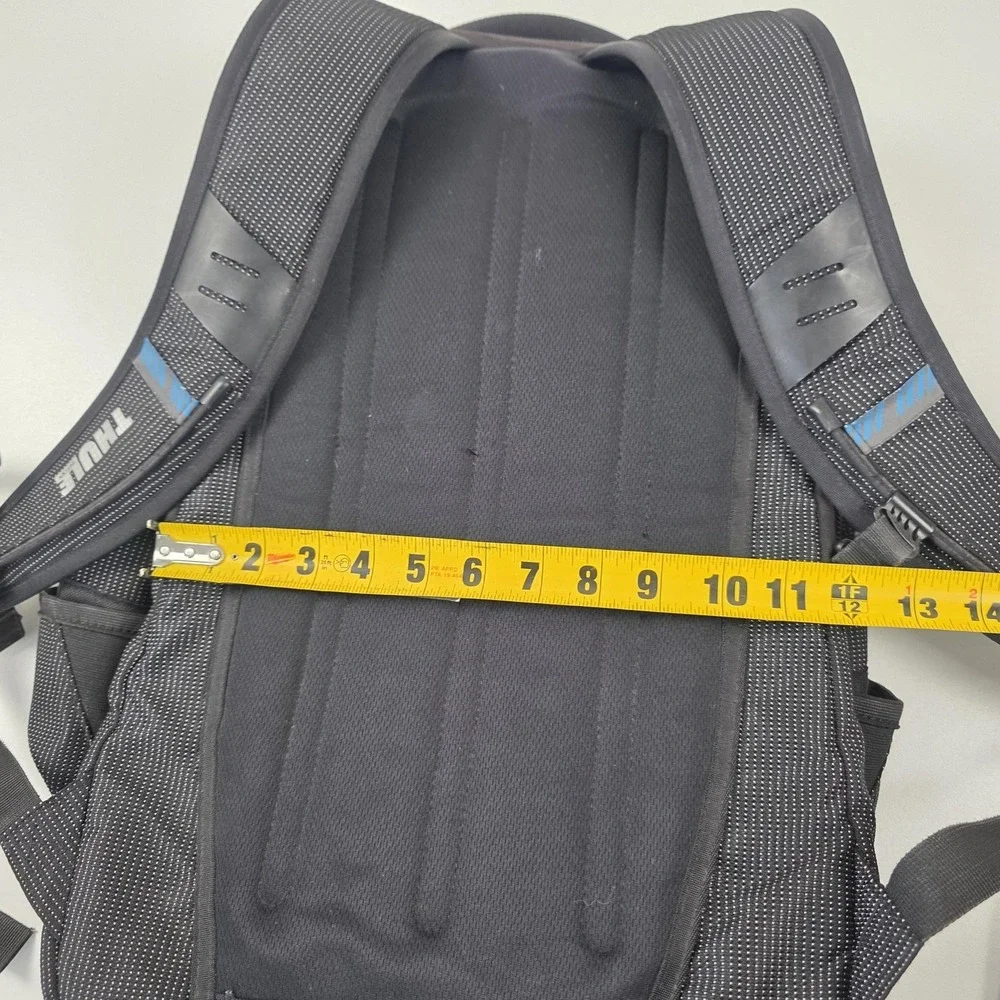 Thule Backpack Black 18 Inch Laptop Bag Travel Daypack Men Nylon Polka Dot